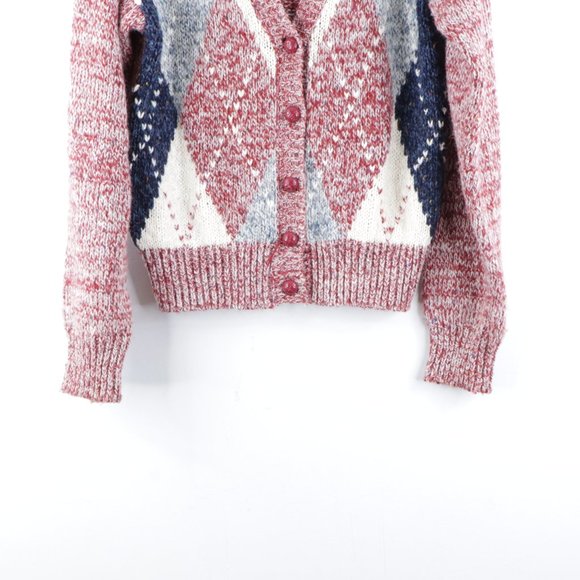 Vintage Rockabilly Acrylic Wool Cardigan Sweater - Picture 3 of 7